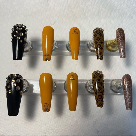 Fall press-on nails- classy and stylish- full set - Picture 11 of 11